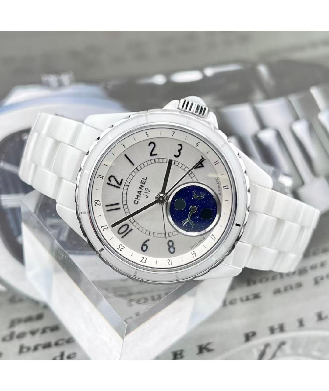 CHANEL Белые часы, фото 4