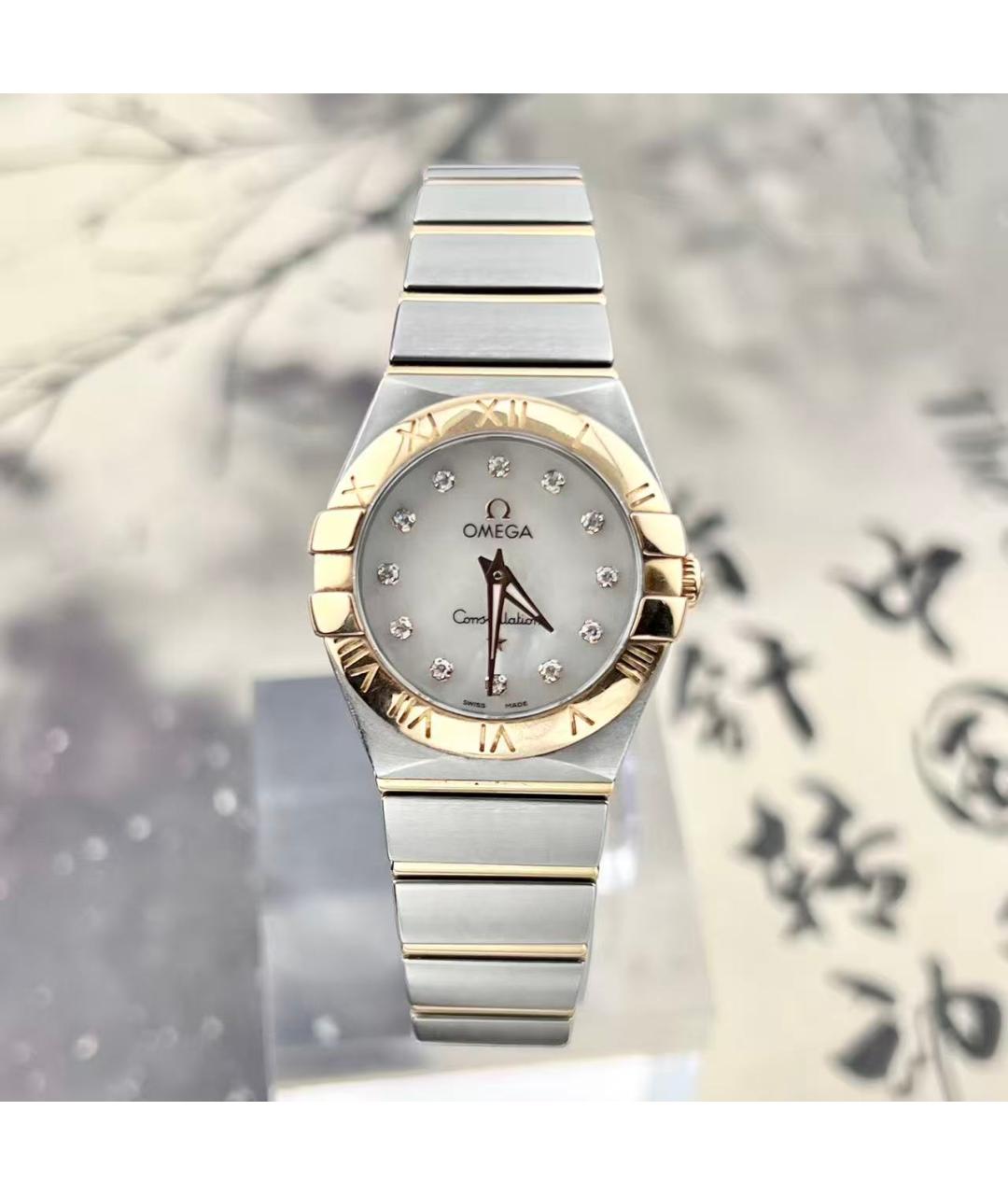 OMEGA Серебряные часы из розового золота, фото 2