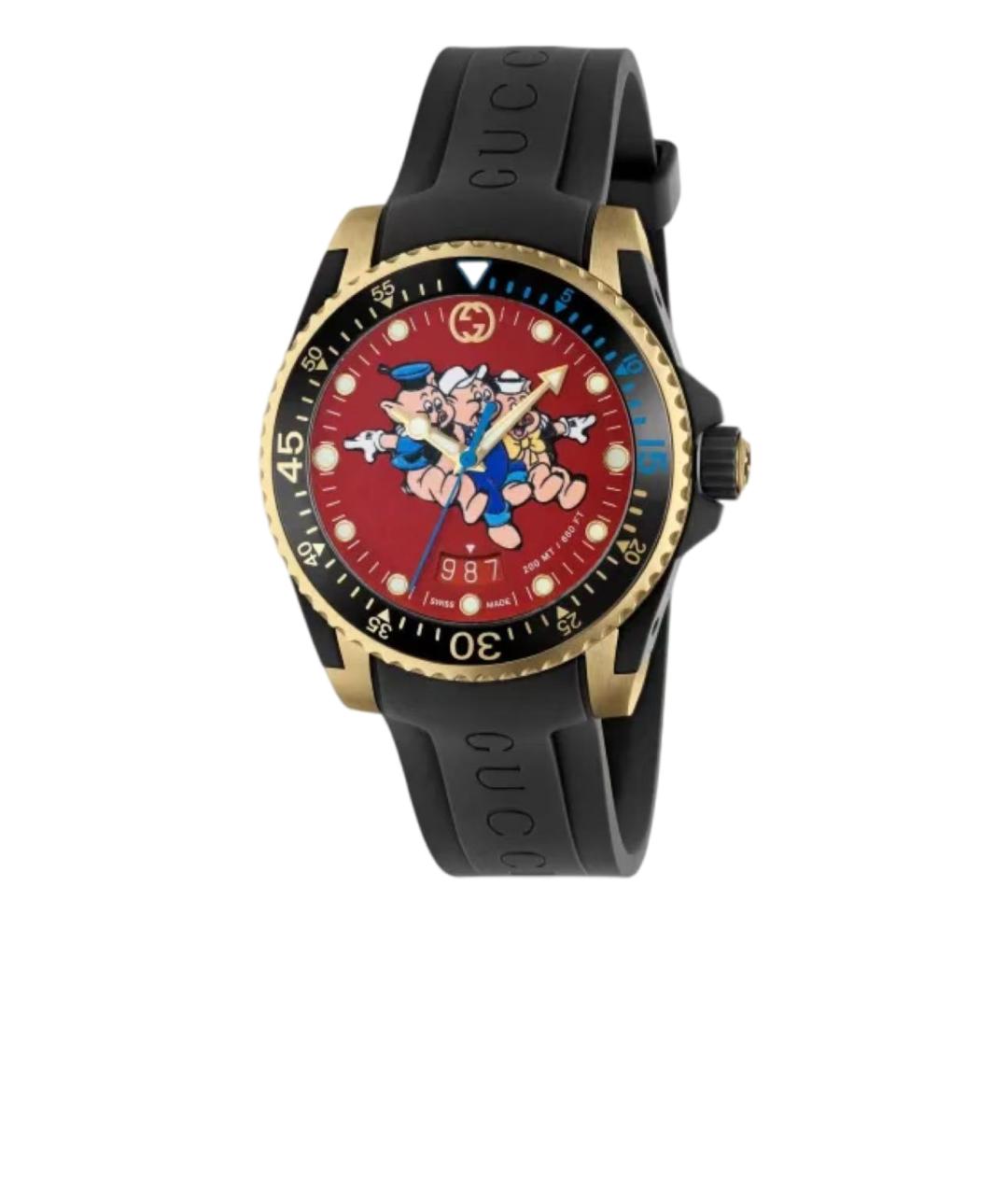 GUCCI Красные часы, фото 6