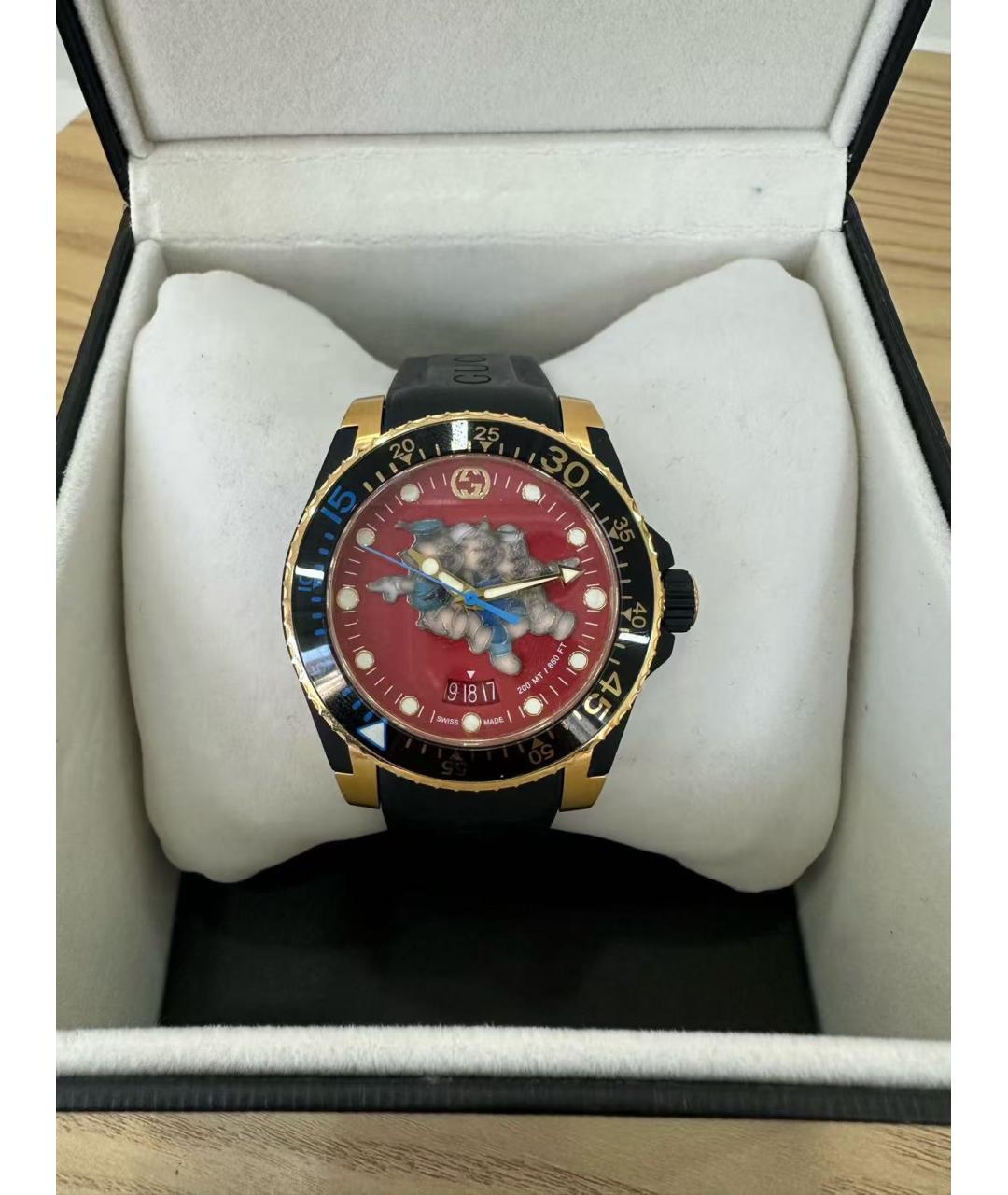 GUCCI Красные часы, фото 2