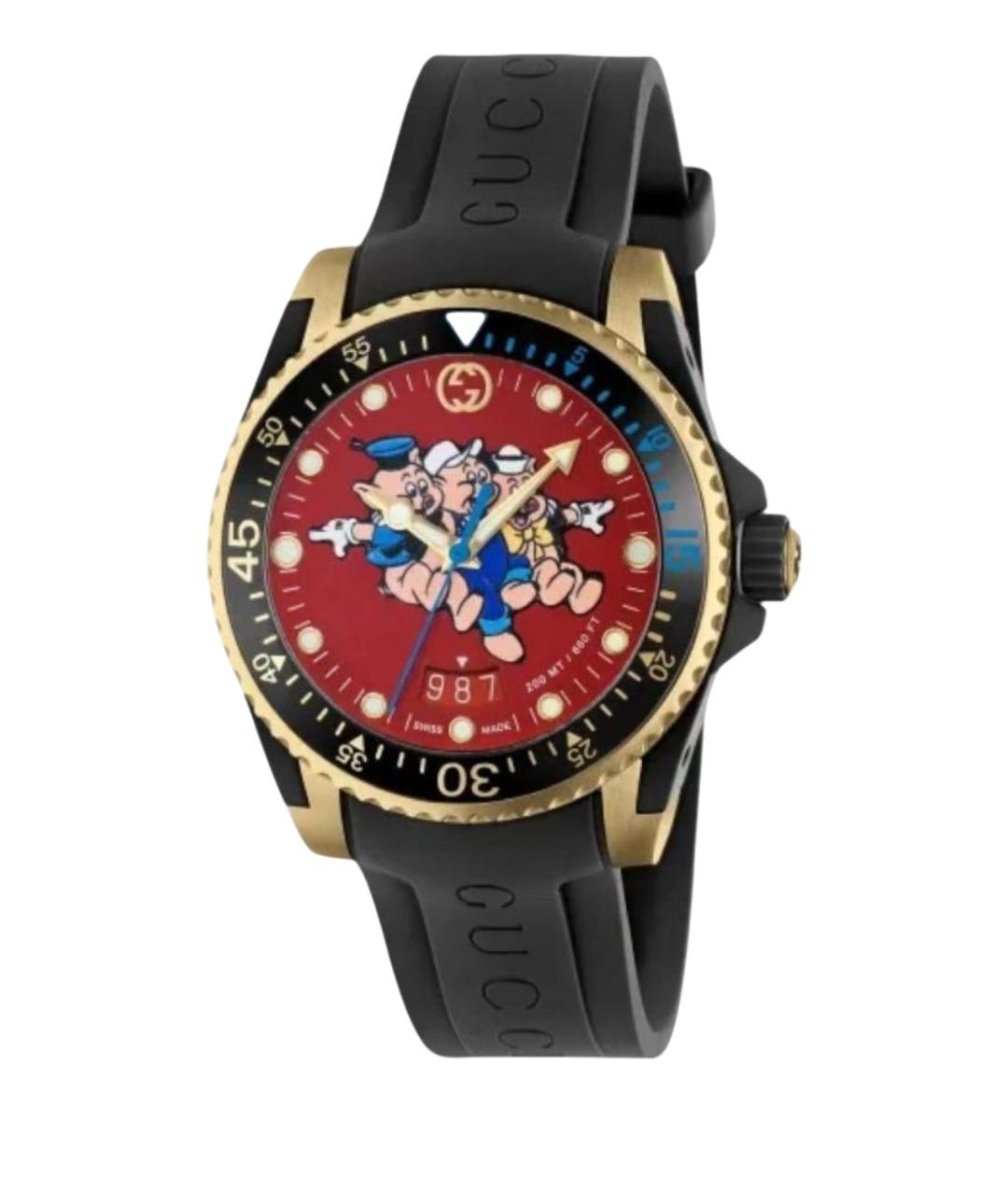 GUCCI Красные часы, фото 1