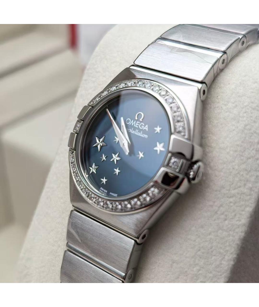 OMEGA Серебряные часы, фото 5