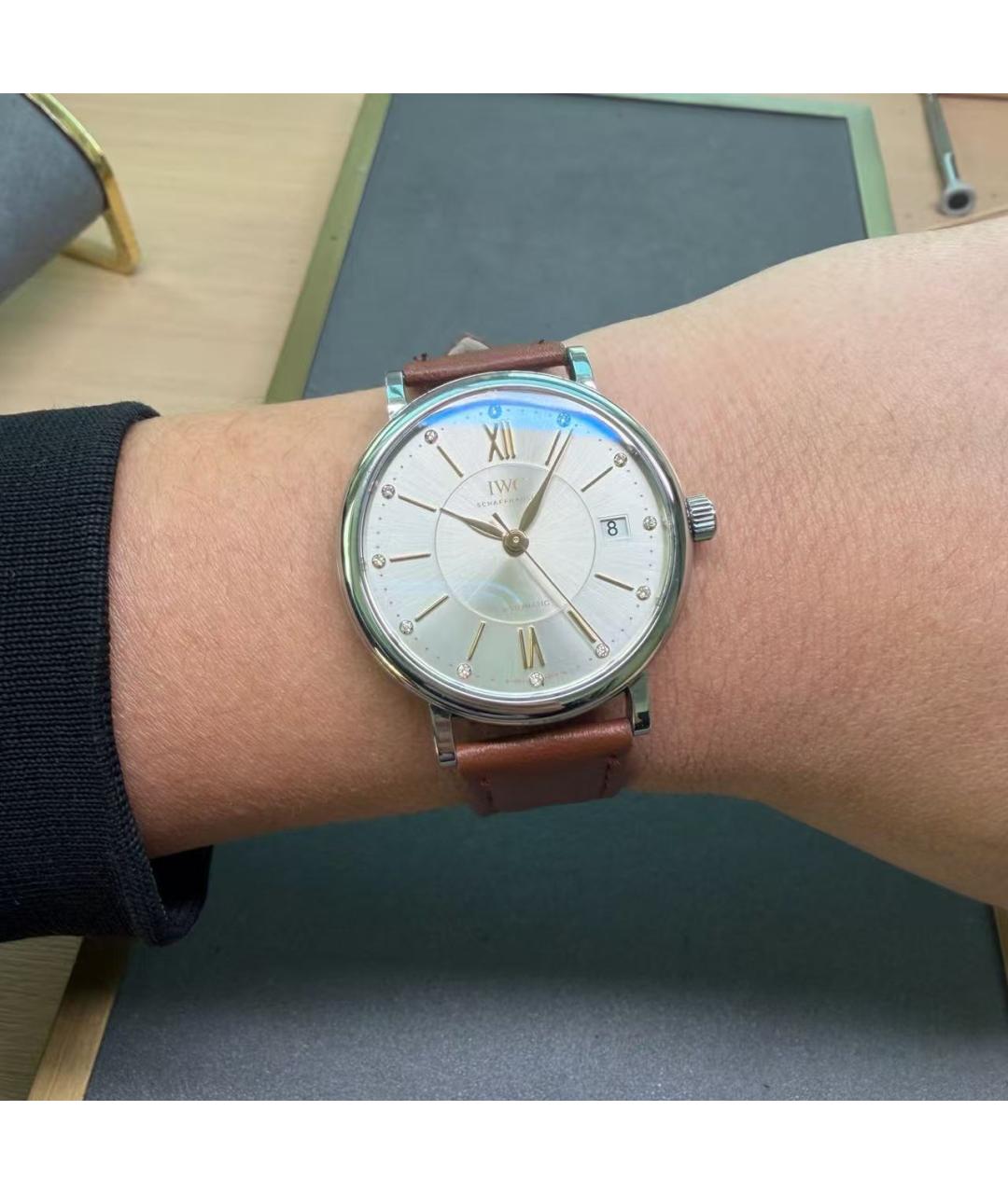 IWC Коричневые часы, фото 6