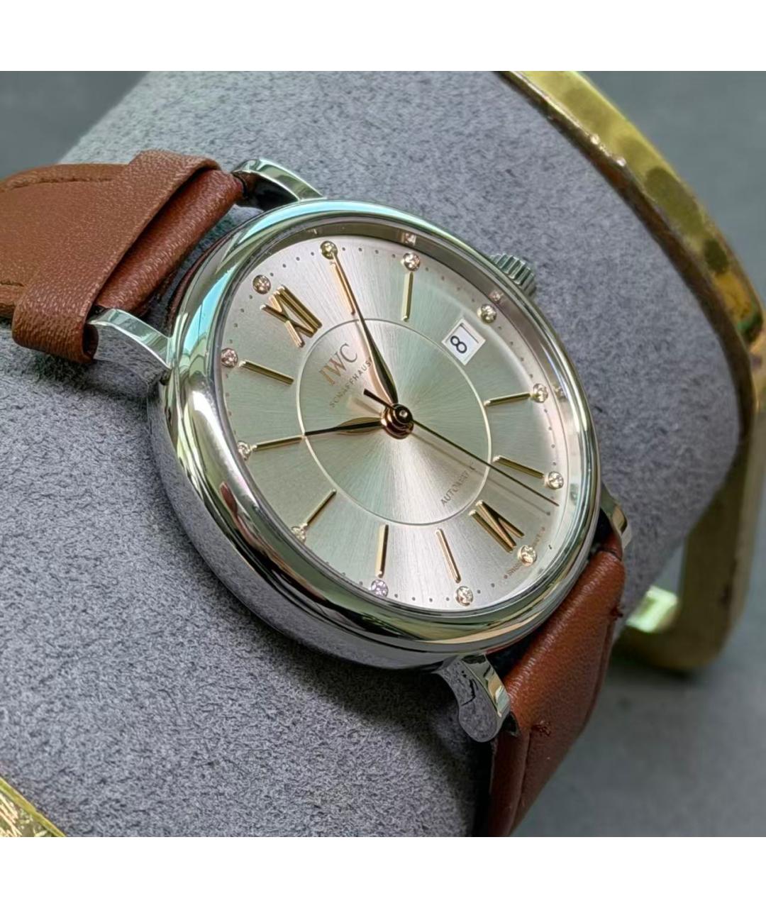 IWC Коричневые часы, фото 3