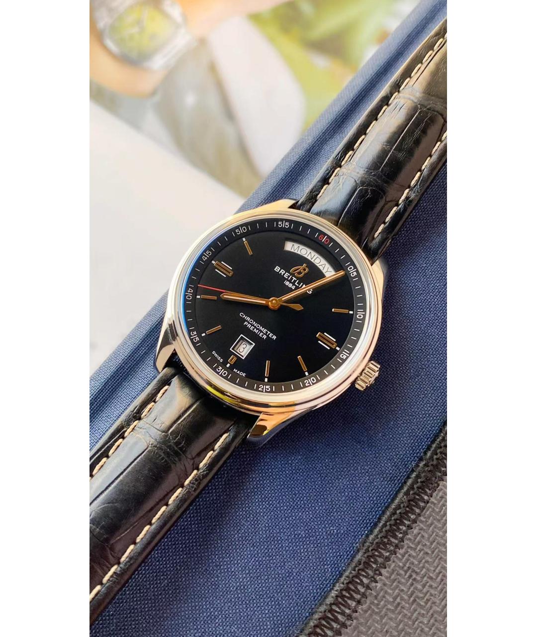 BREITLING Черные часы, фото 6