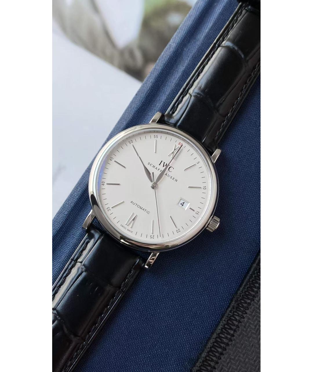 IWC Черные часы, фото 2