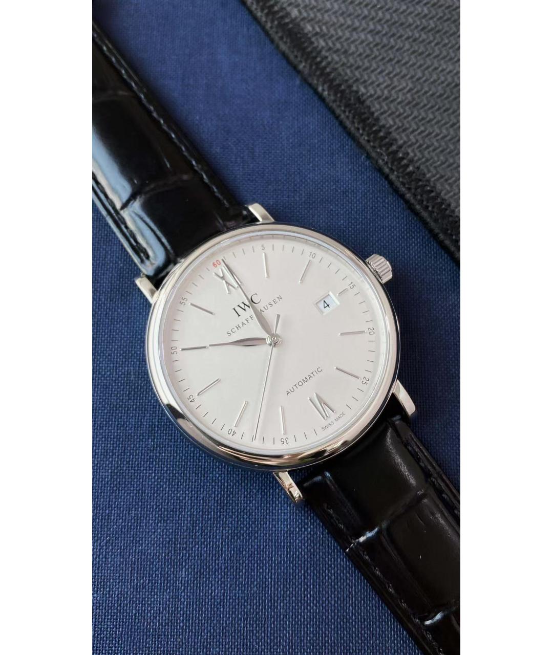 IWC Черные часы, фото 3