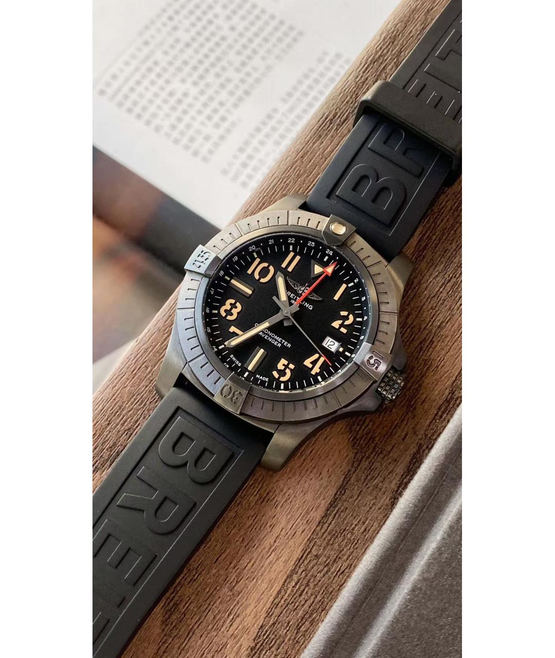 BREITLING Черные часы, фото 2