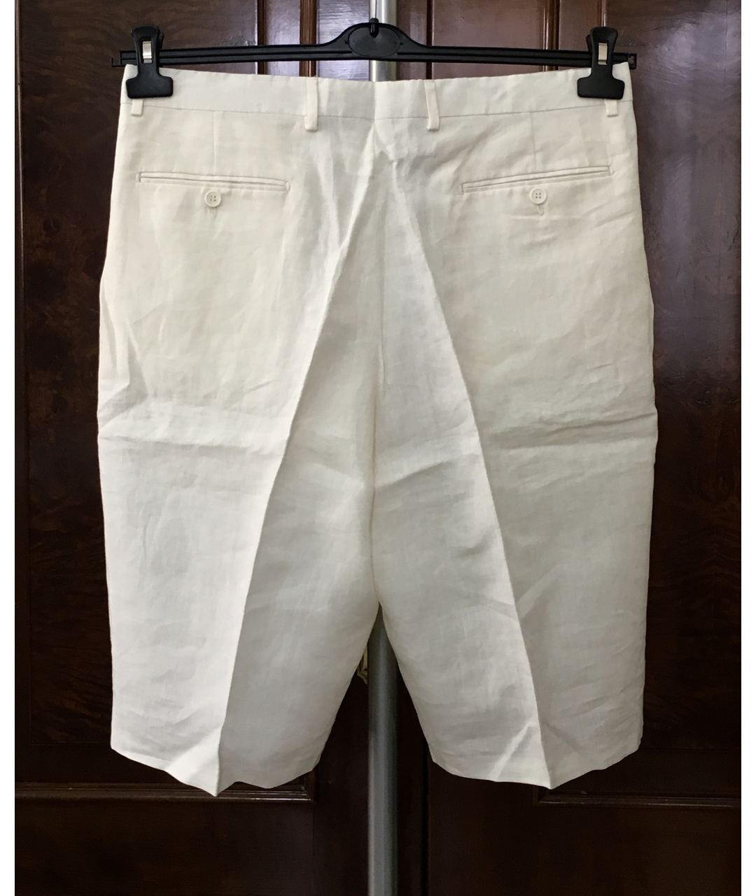 BILANCIONI Белые льняные шорты, фото 2