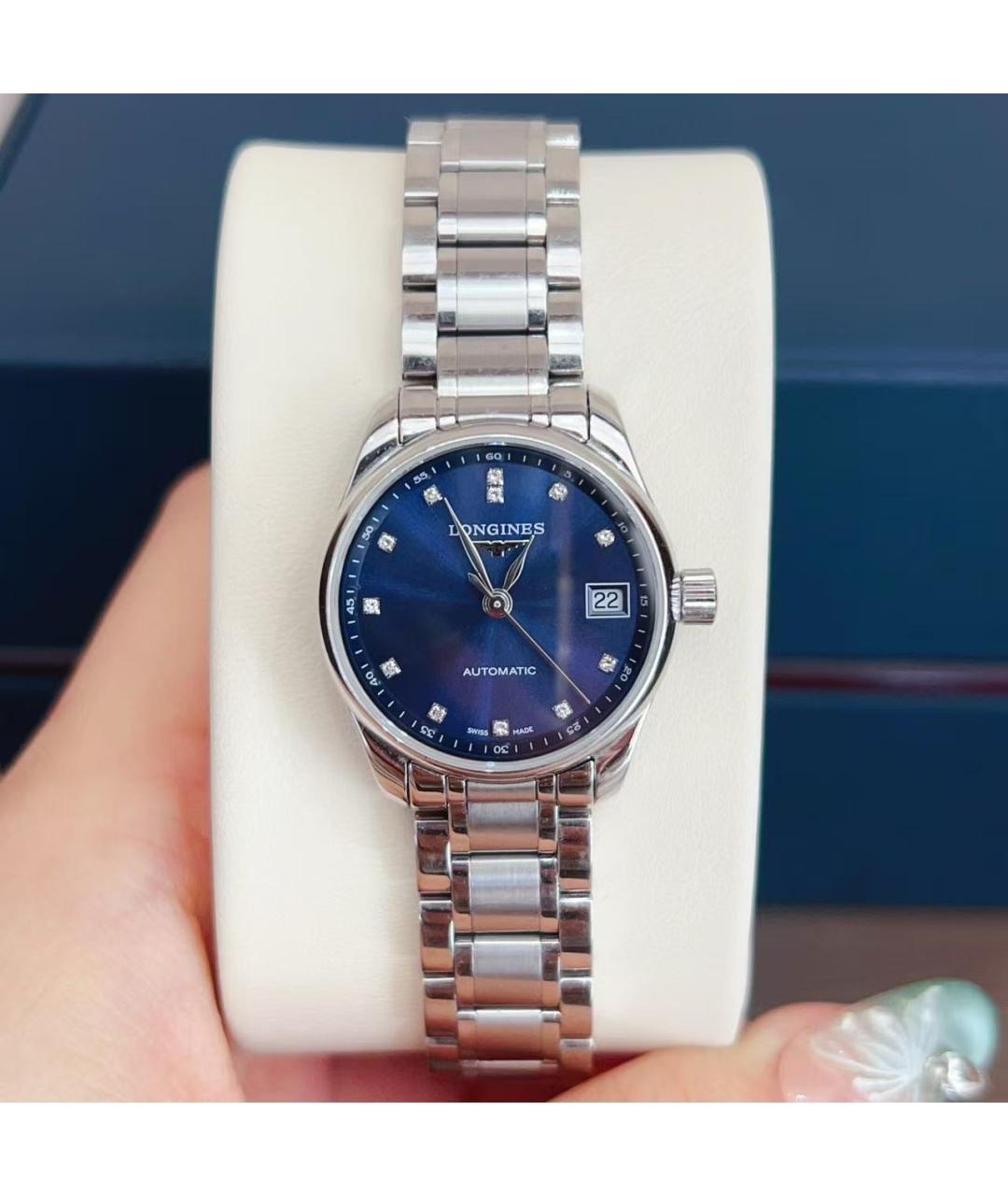 LONGINES Синие часы, фото 2