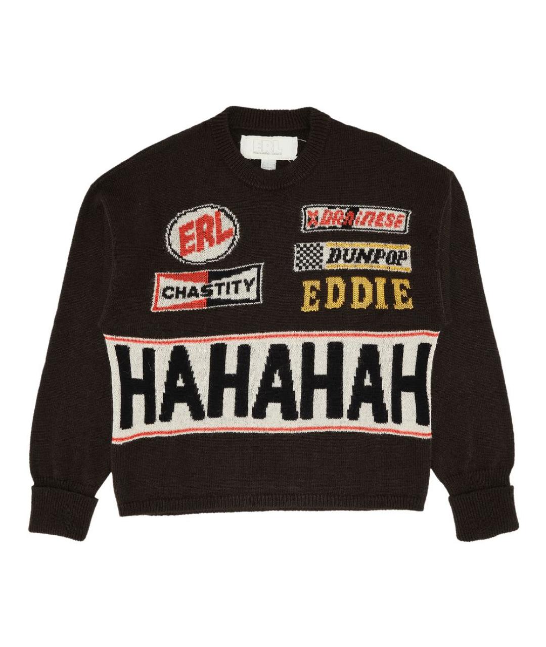 ERL Коричневая шерстяная водолазка, фото 1