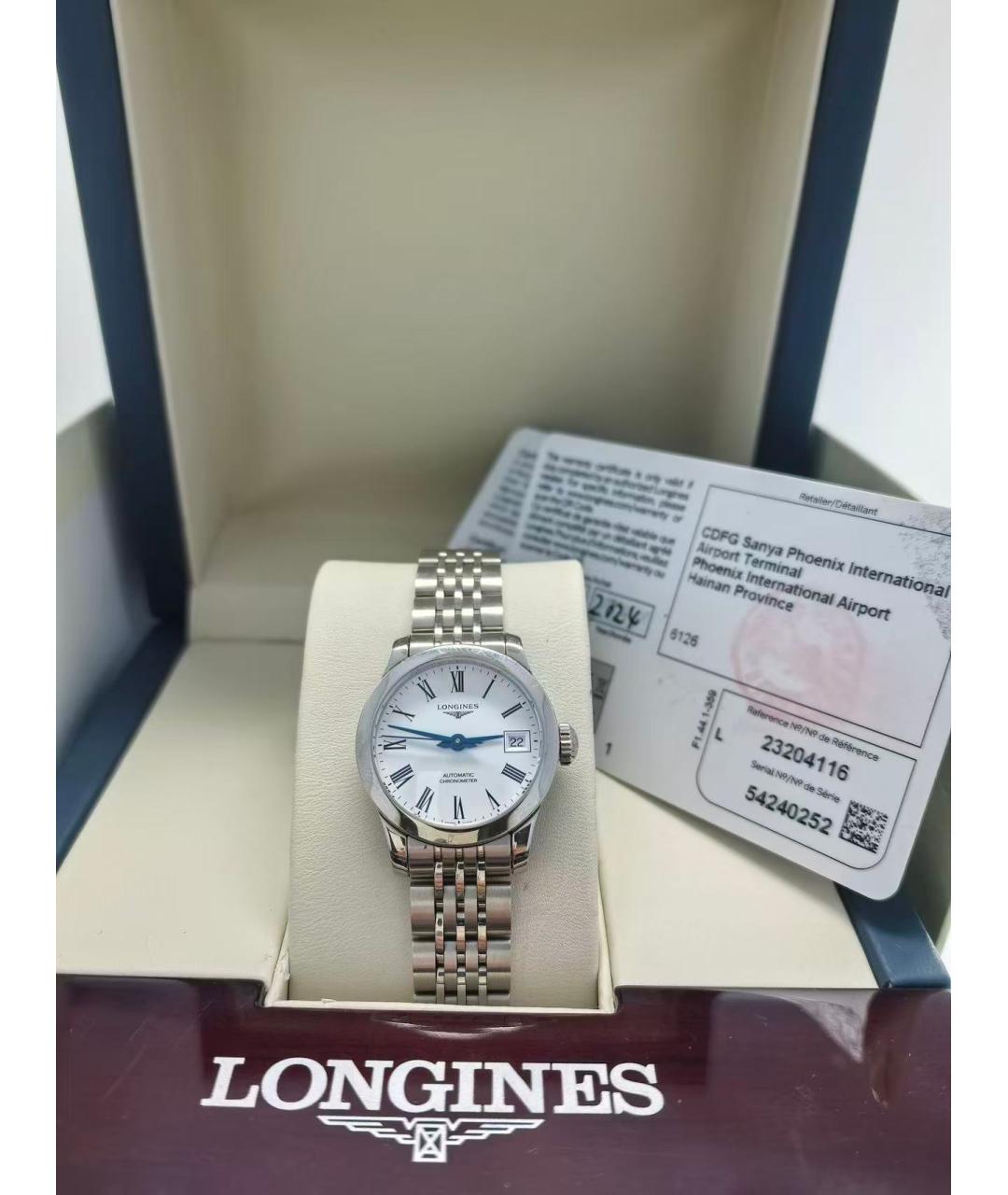 LONGINES Серебряные часы, фото 2