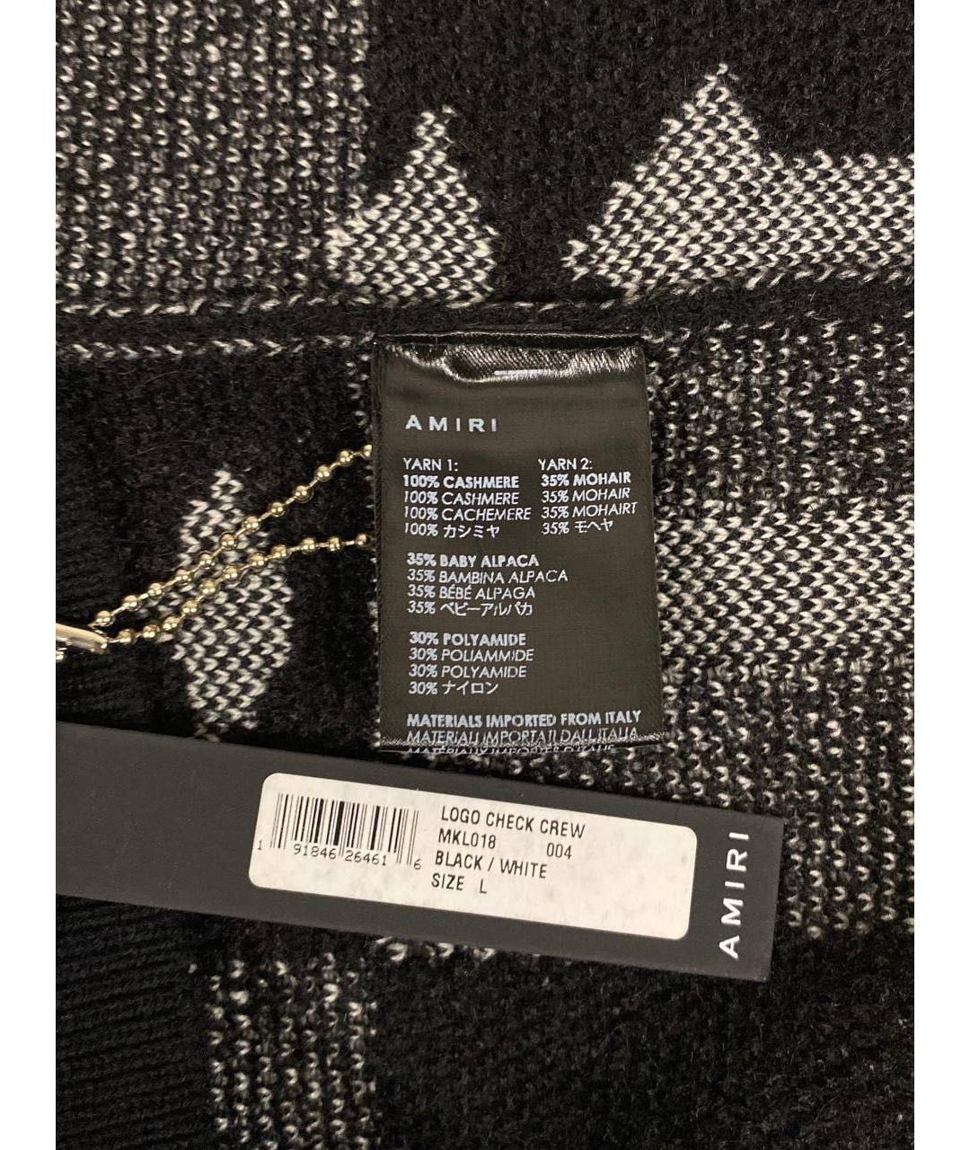 AMIRI Черный кашемировый джемпер / свитер, фото 6