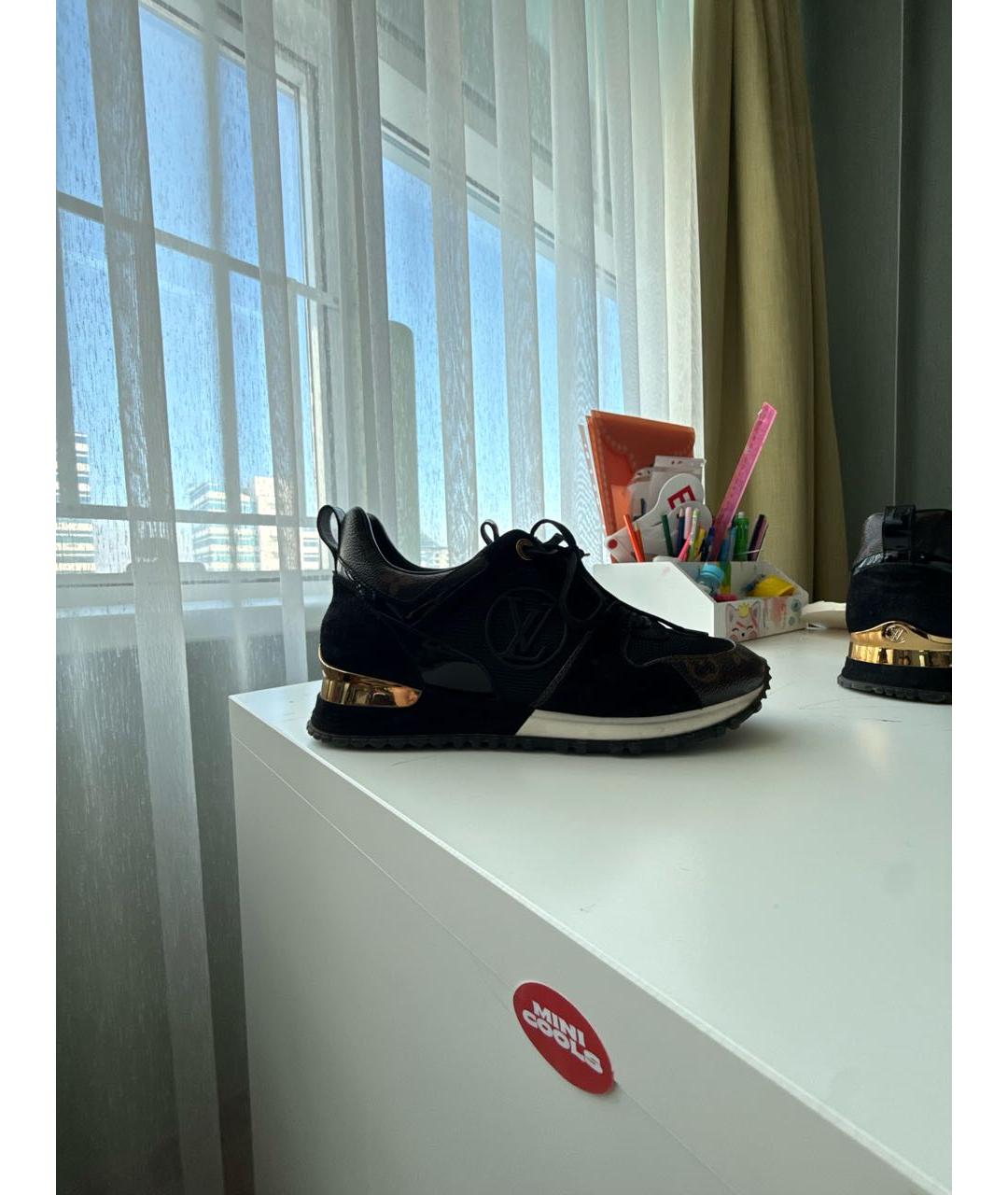 LOUIS VUITTON Коричневые кожаные кроссовки, фото 5