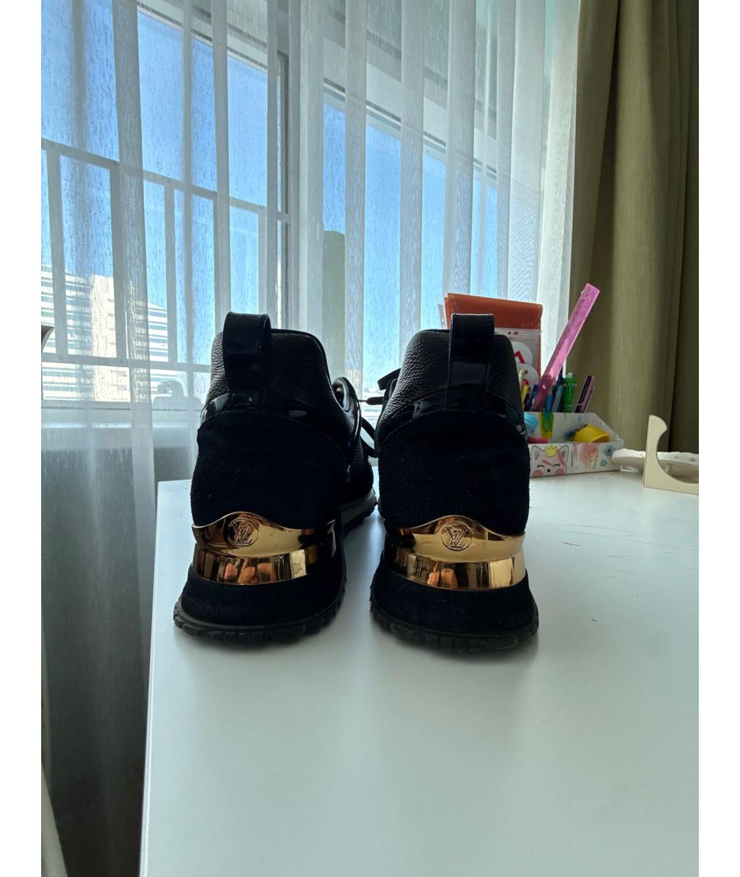 LOUIS VUITTON Коричневые кожаные кроссовки, фото 4