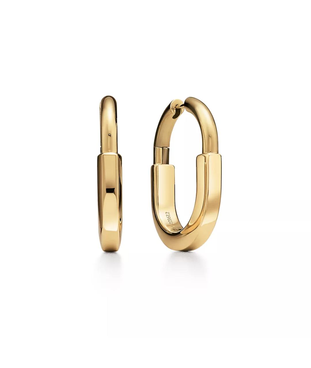 TIFFANY&CO Желтые серьги из желтого золота, фото 6