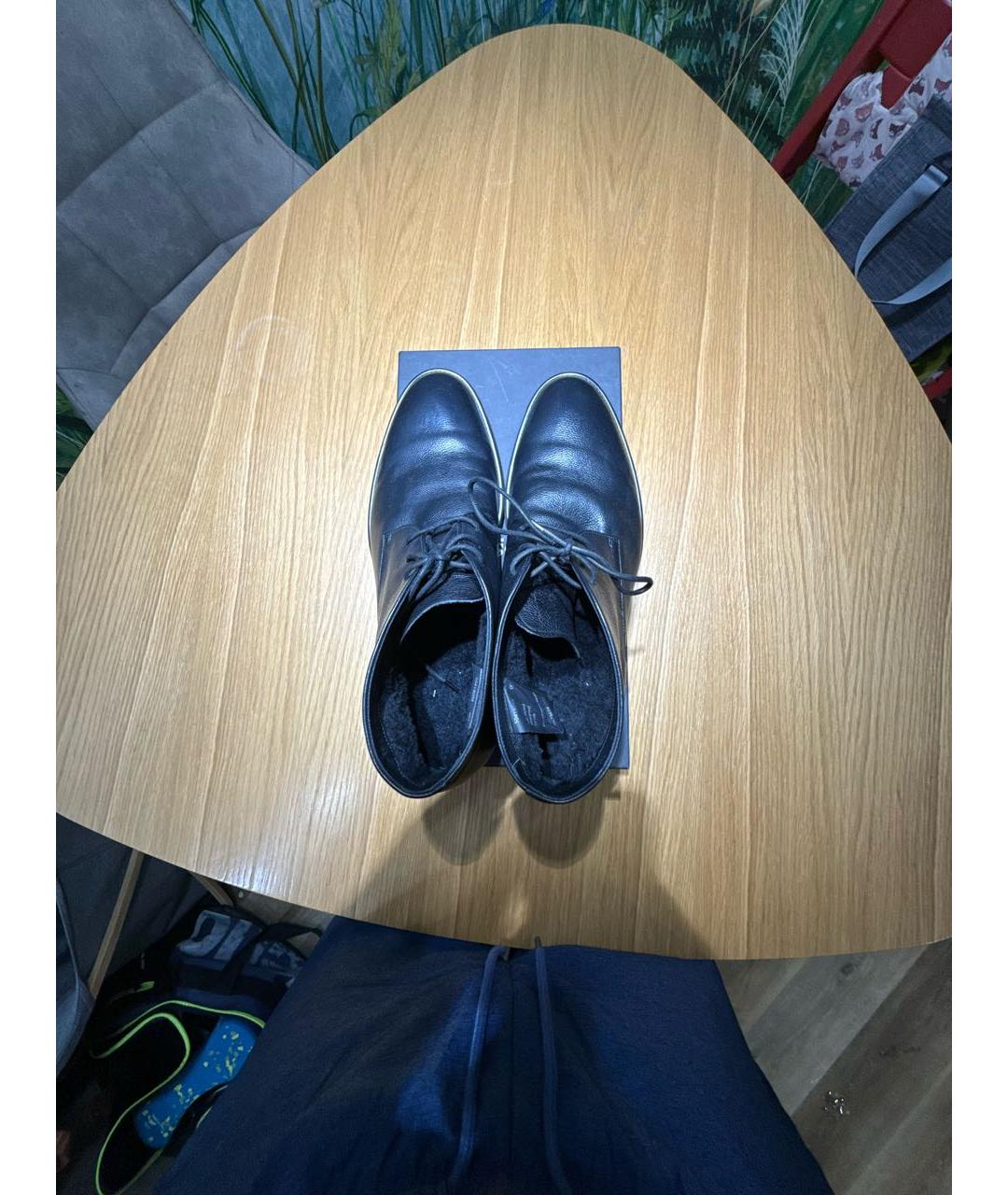 HUGO BOSS Черные кожаные высокие ботинки, фото 3