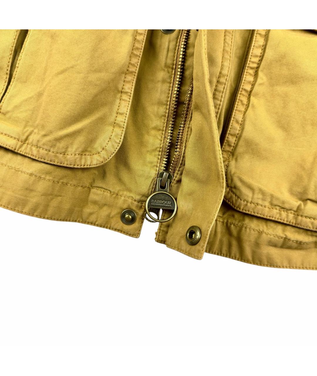 BARBOUR Горчичная хлопковая куртка, фото 4
