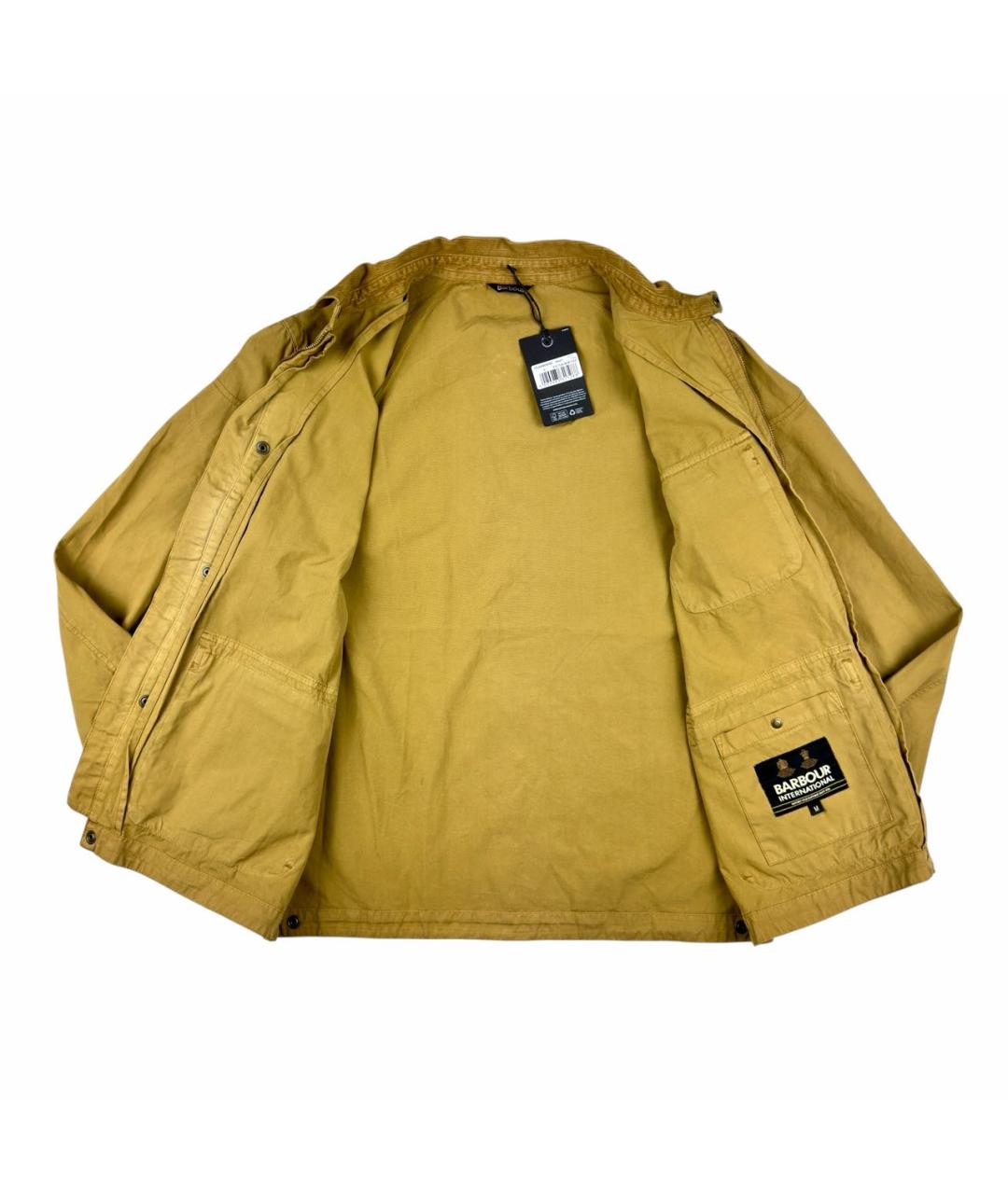 BARBOUR Горчичная хлопковая куртка, фото 5