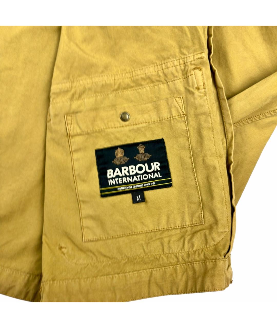 BARBOUR Горчичная хлопковая куртка, фото 7
