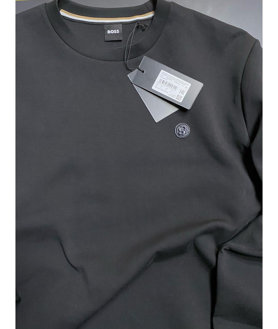 HUGO BOSS Черный хлопко-эластановый спортивный костюм, фото 2