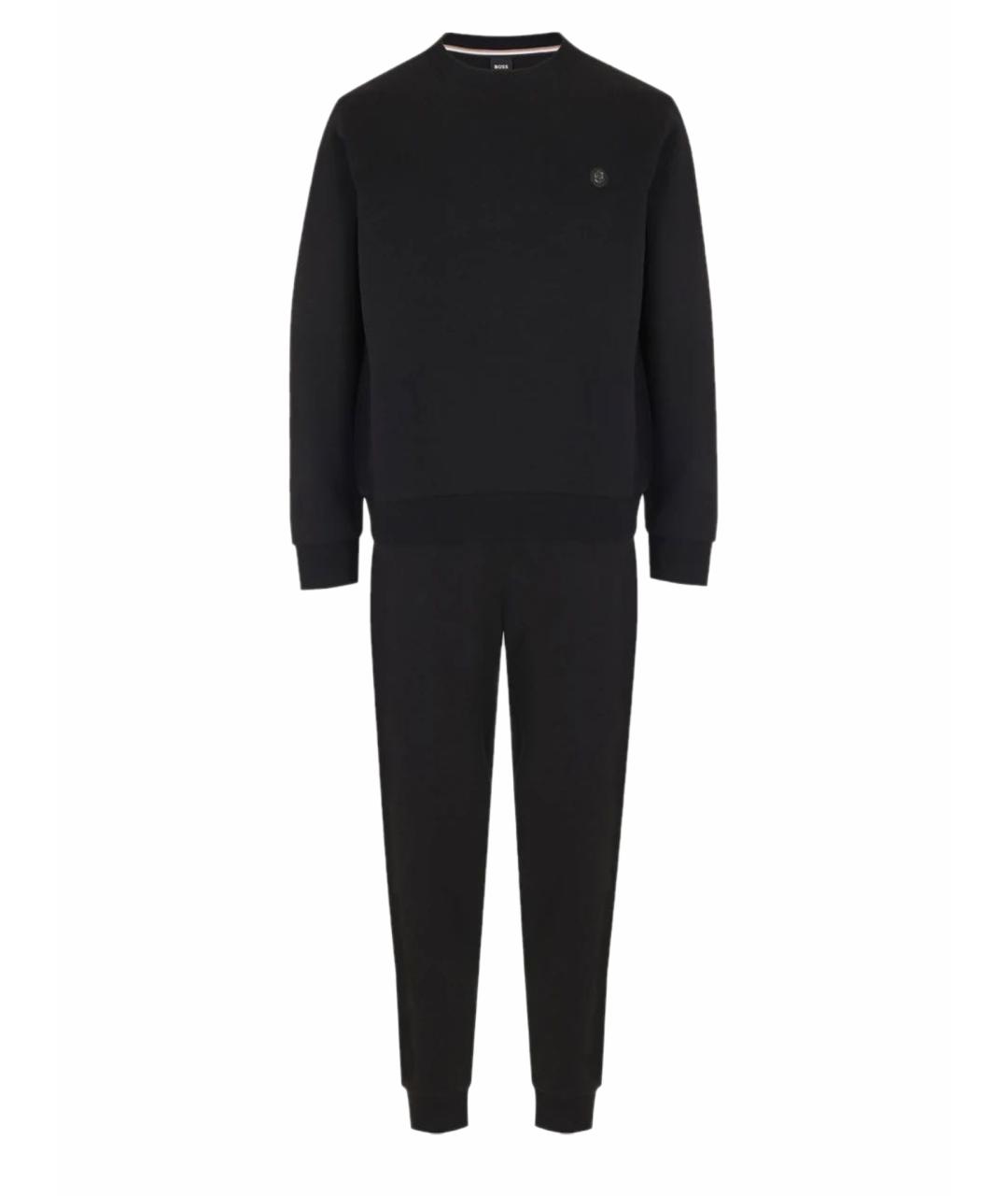 HUGO BOSS Черный хлопко-эластановый спортивный костюм, фото 1