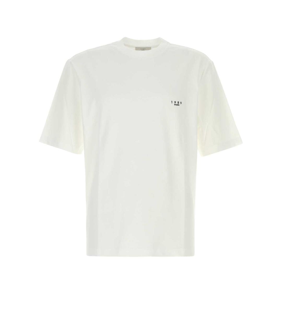 1989 STUDIO Белая хлопковая футболка, фото 1