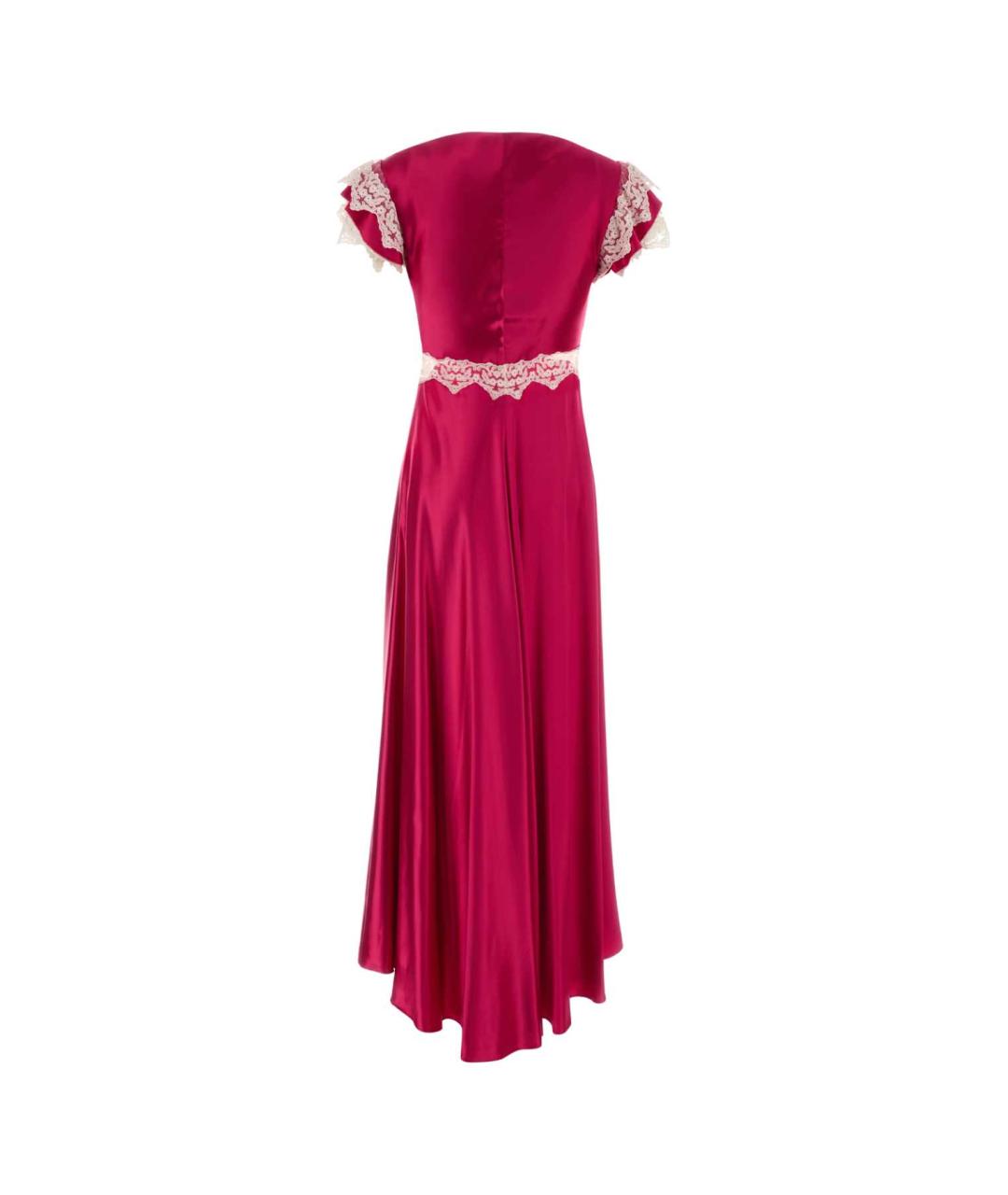 ALBERTA FERRETTI Фуксия вискозное платье, фото 2