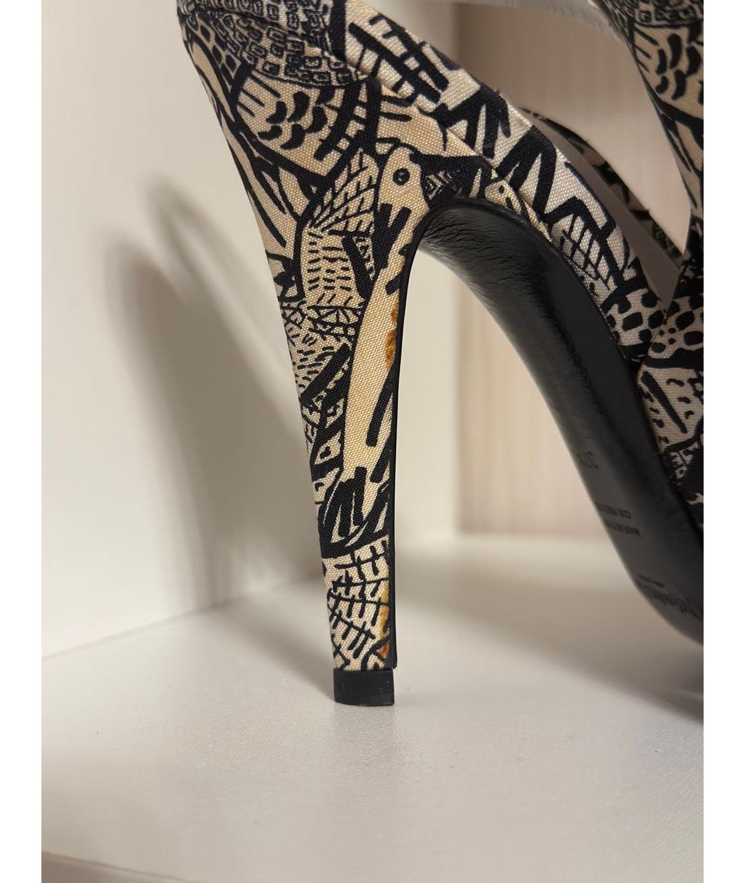 SAINT LAURENT Мульти текстильные туфли, фото 8