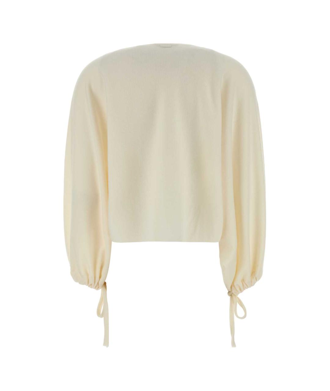 MAX MARA Бежевый шерстяной джемпер / свитер, фото 2