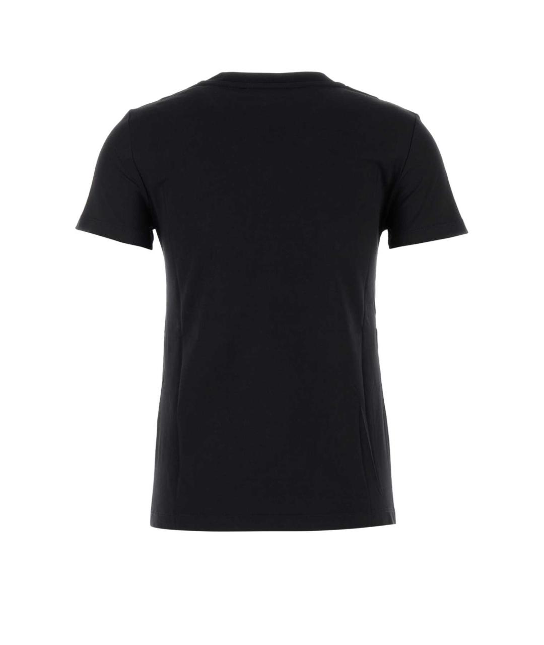 MAX MARA Черная хлопковая футболка, фото 2
