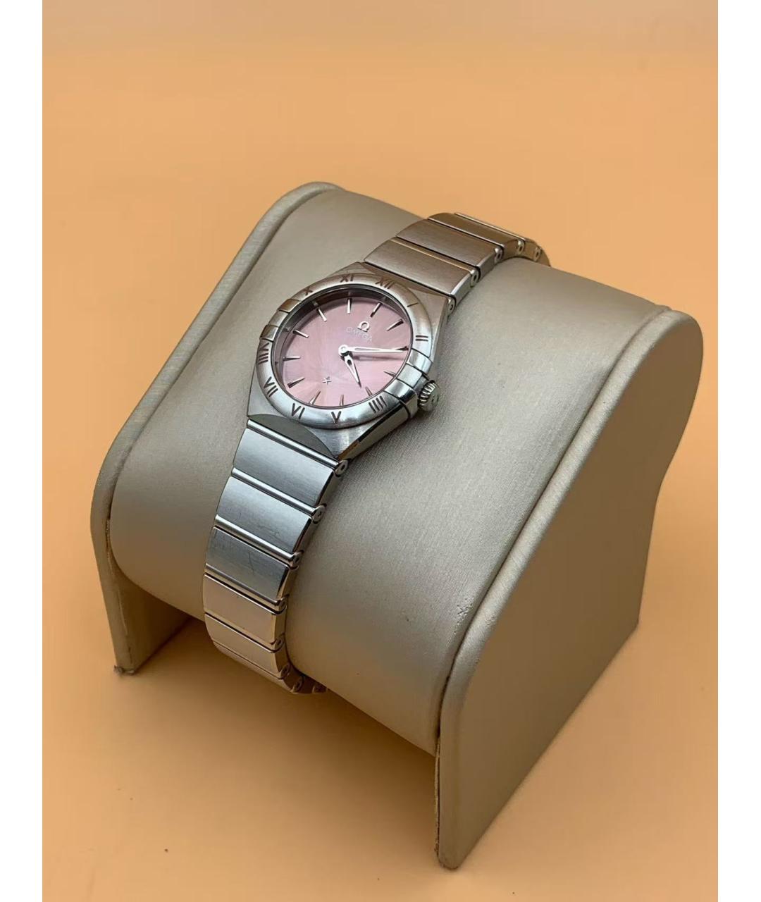 OMEGA Розовые часы, фото 3