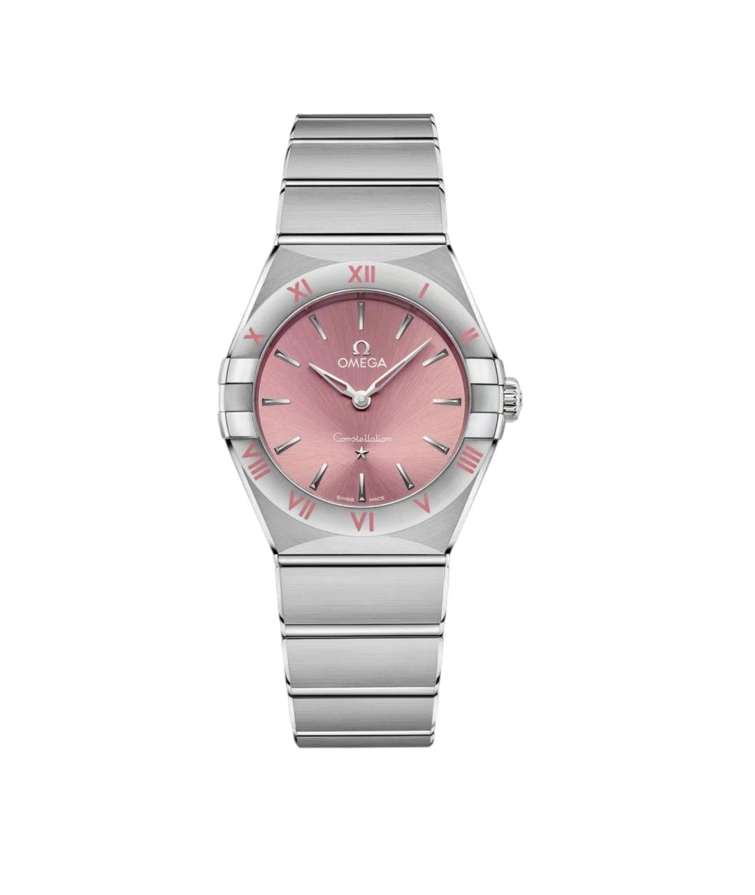 OMEGA Розовые часы, фото 5