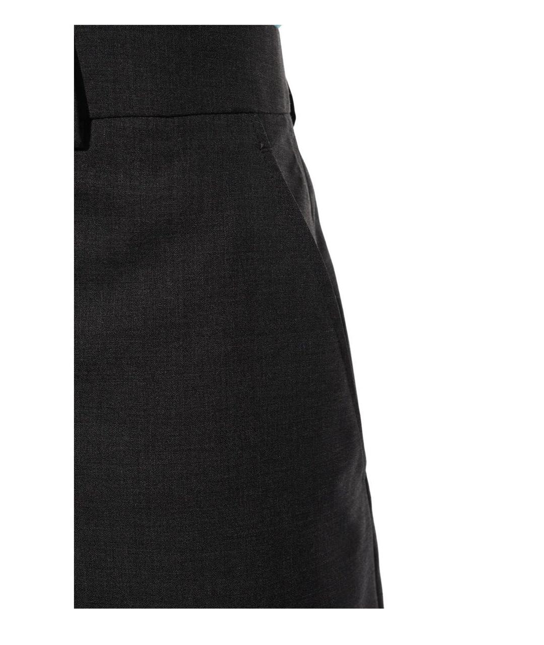 VALENTINO Серые шерстяные классические брюки, фото 3