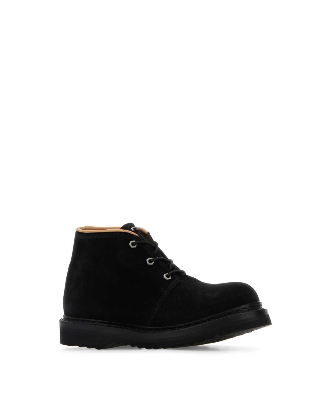 OUR LEGACY Черные кожаные низкие ботинки, фото 2