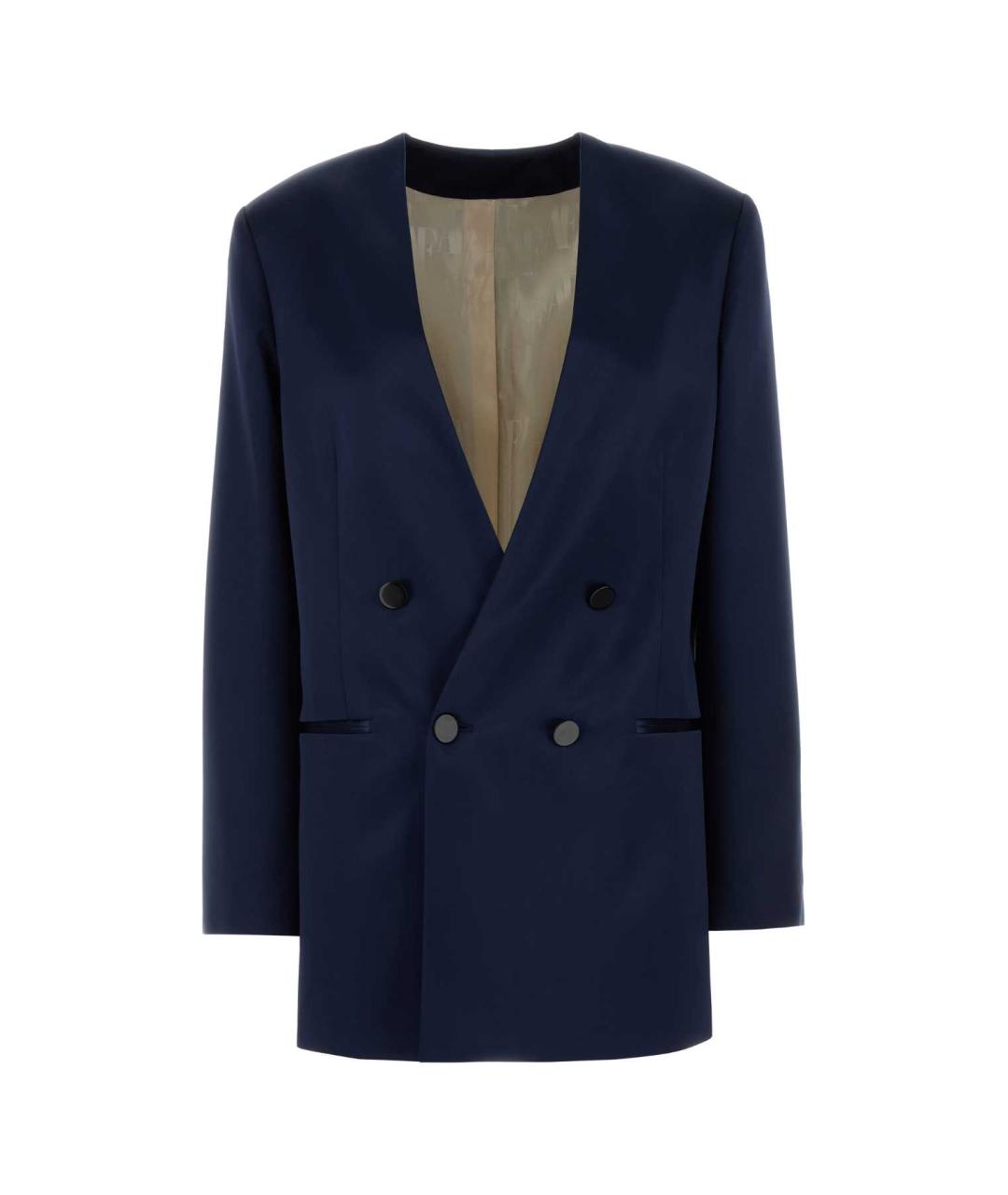 ALBERTA FERRETTI Синий вискозный жакет/пиджак, фото 1