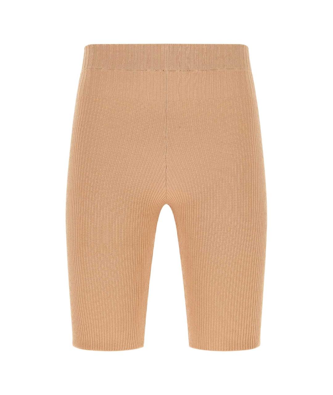 ANDREADAMO Бежевые вискозные леггинсы и велосипедки, фото 1