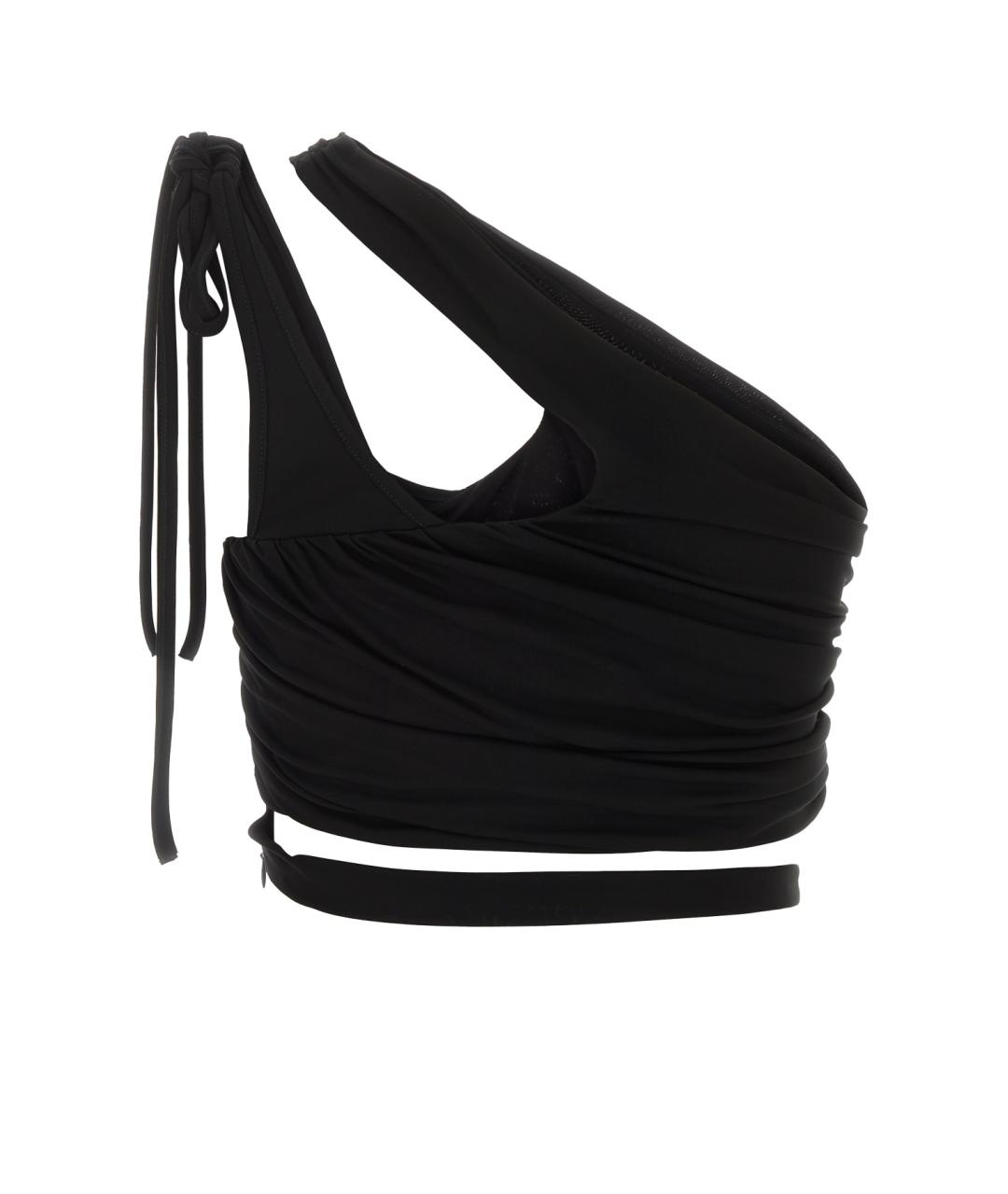 ANDREADAMO Черная вискозная майка, фото 2