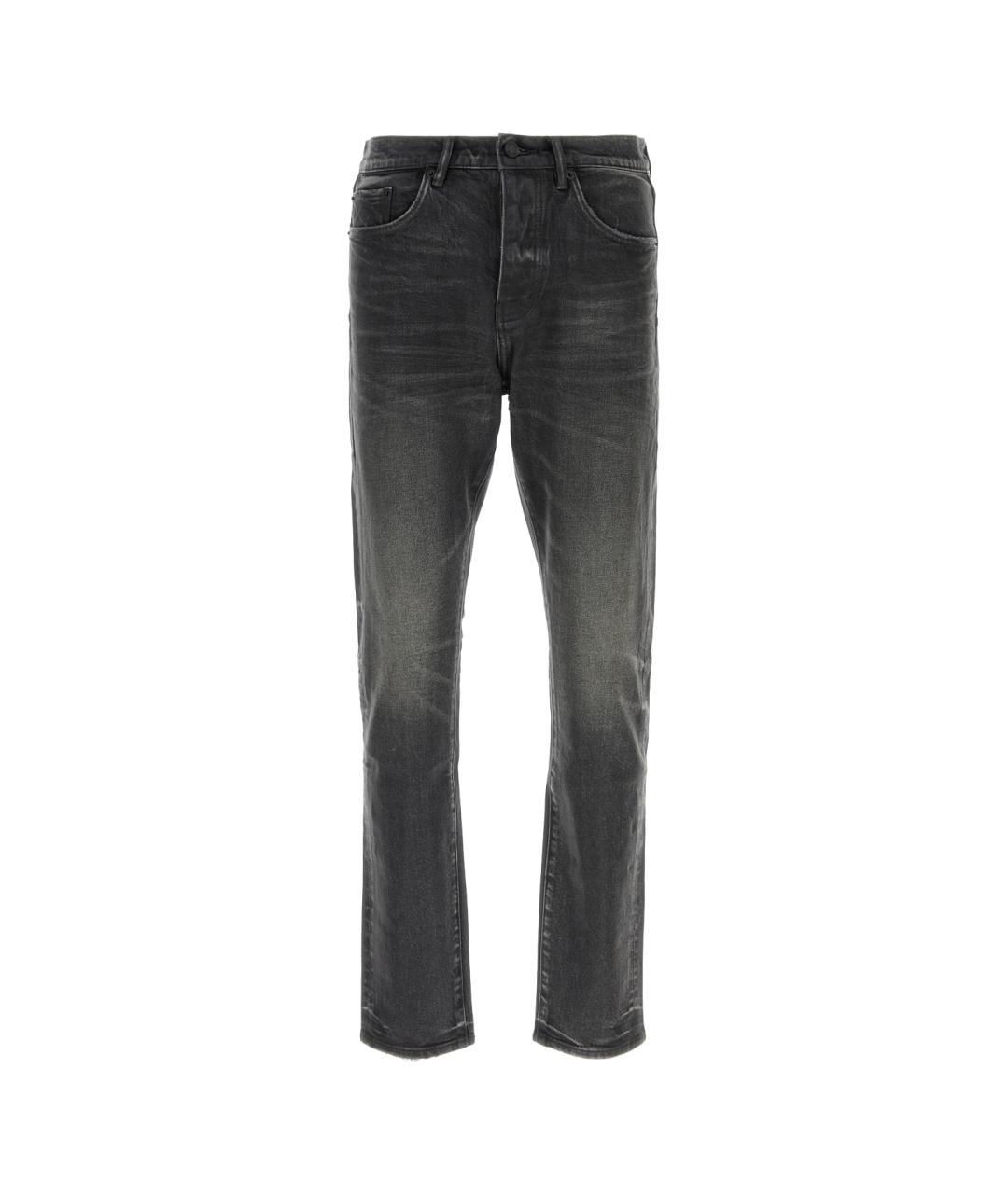 PURPLE Черные прямые джинсы, фото 1