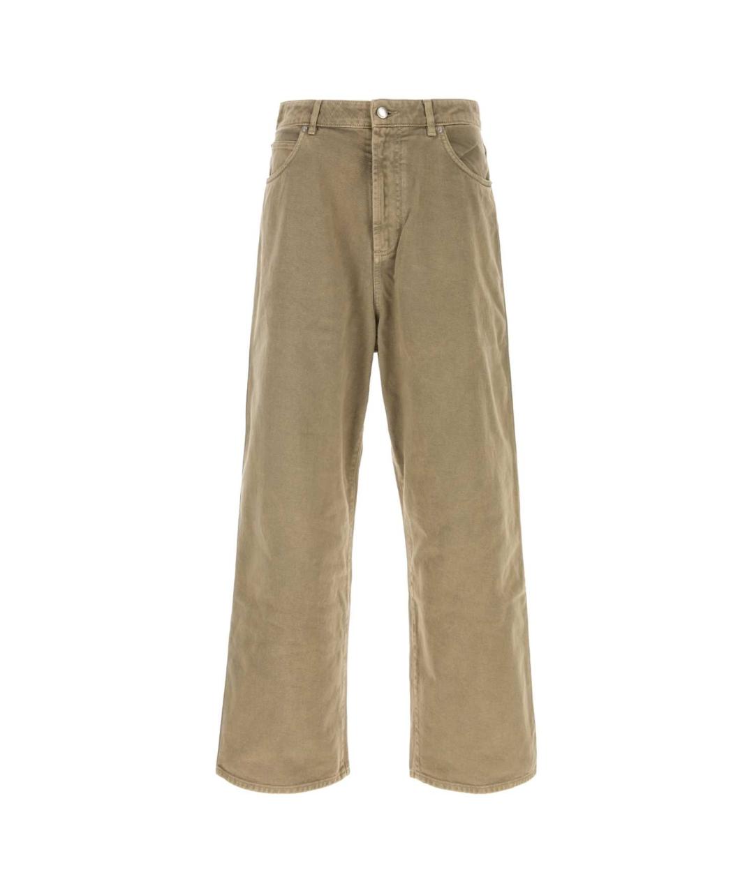 1989 STUDIO Зеленые хлопковые прямые джинсы, фото 1