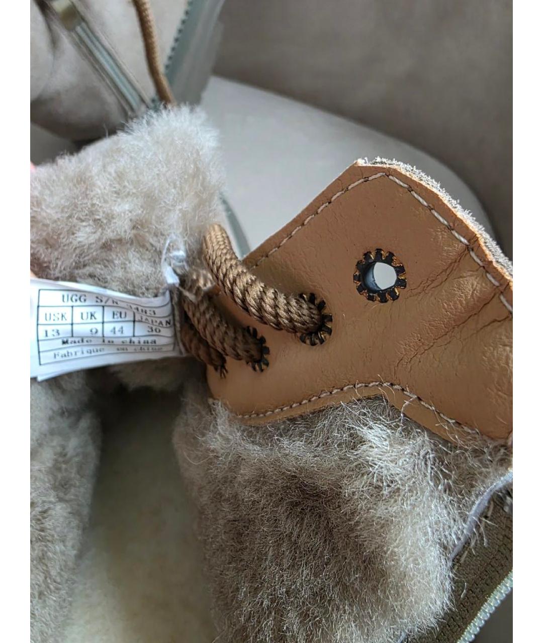 UGG AUSTRALIA Серые замшевые высокие ботинки, фото 3