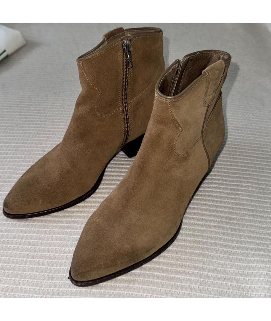 ASH Хаки замшевые полусапоги, фото 2