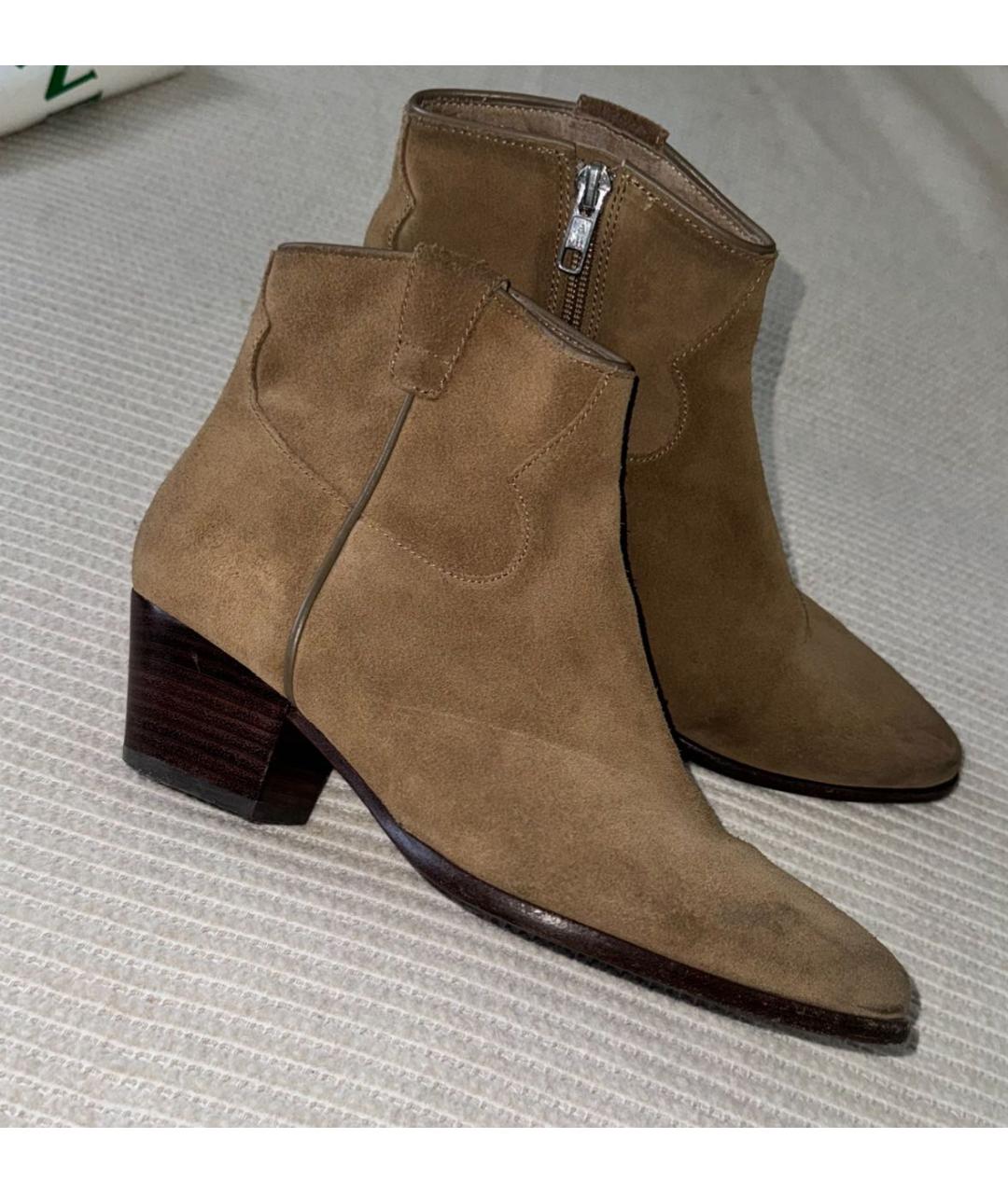 ASH Хаки замшевые полусапоги, фото 4