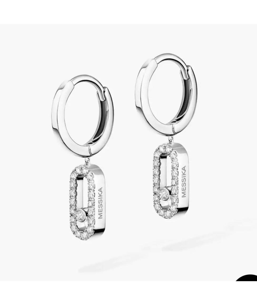 MESSIKA Серебряные серьги из белого золота, фото 2