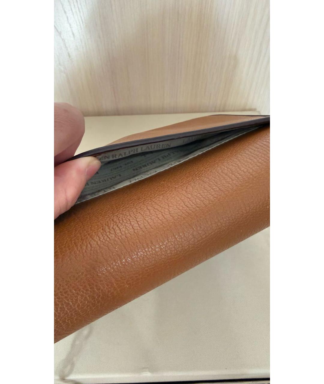 RALPH LAUREN COLLECTION Коричневая кожаная сумка через плечо, фото 6