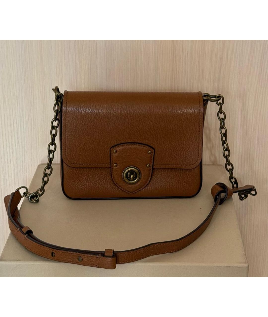 RALPH LAUREN COLLECTION Коричневая кожаная сумка через плечо, фото 7