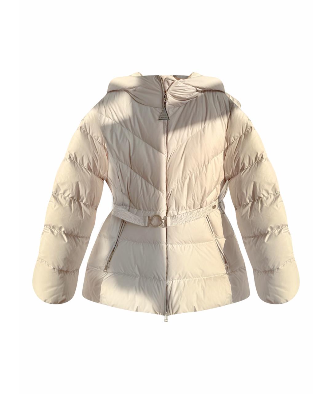 MONCLER Бежевый пуховик, фото 1