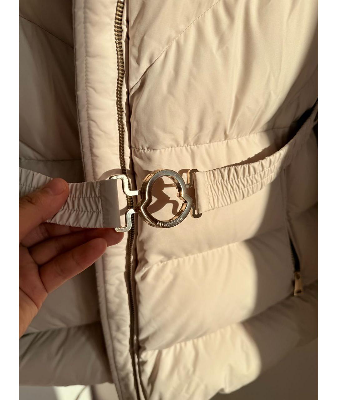 MONCLER Бежевый пуховик, фото 4