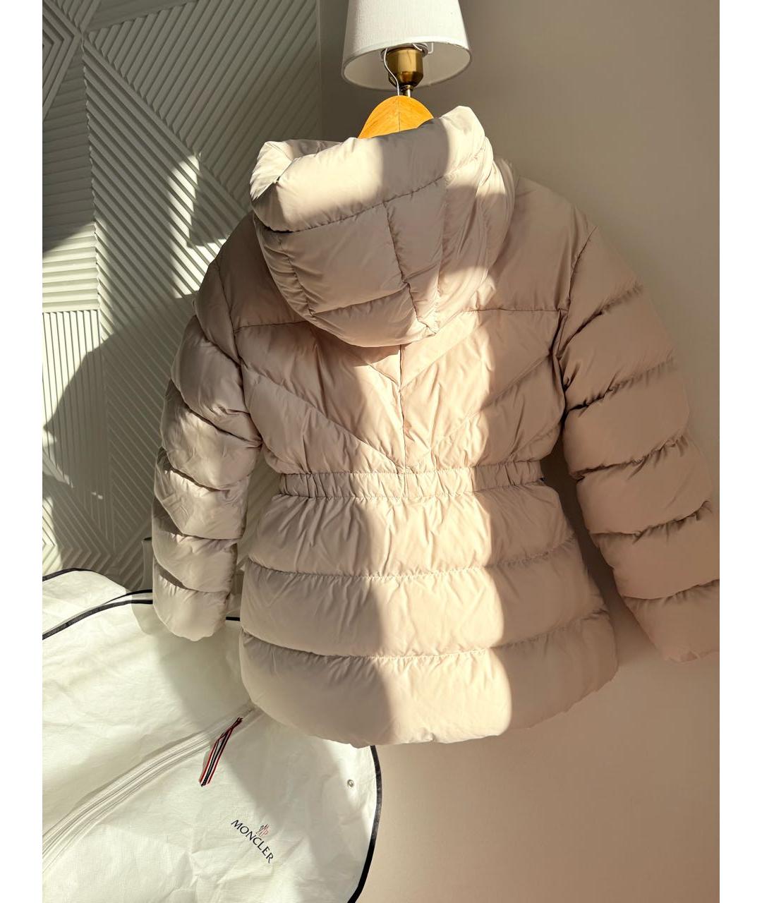 MONCLER Бежевый пуховик, фото 2