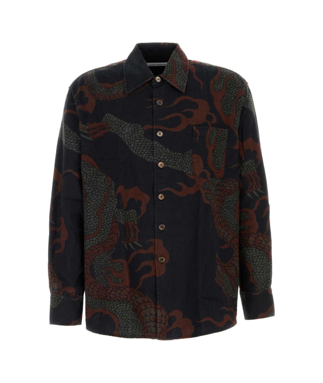 OUR LEGACY Мульти хлопковая кэжуал рубашка, фото 1
